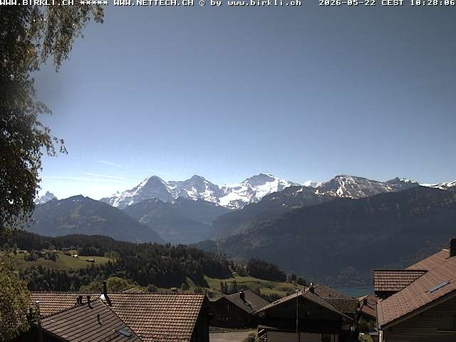 Archiv Foto Webcam Beatenberg (Jungfrau-Gruppe)