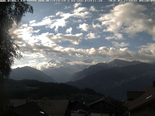 Archived image Webcam Beatenberg Jungfrau Group