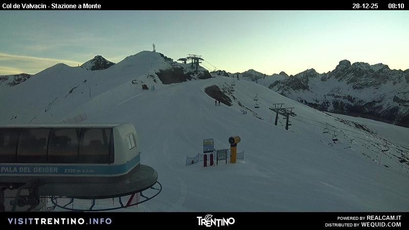 Archiv Foto Webcam Sesselbahn Col de Valvacin