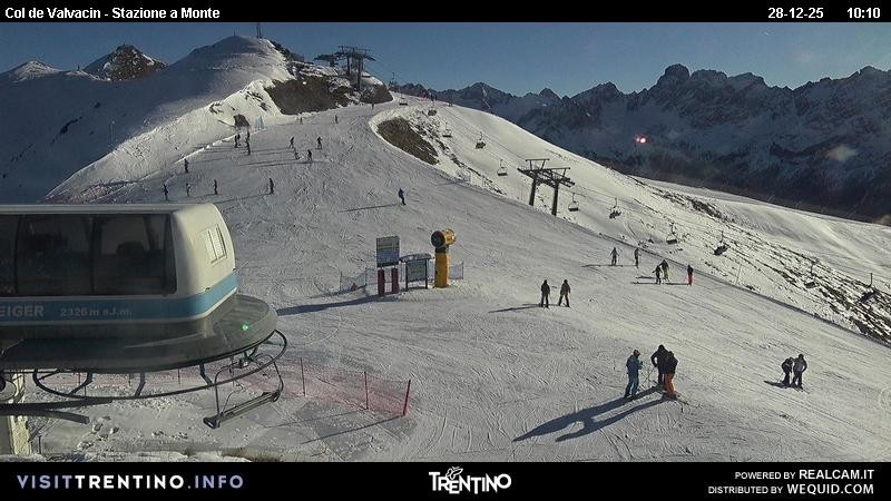 Archiv Foto Webcam Sesselbahn Col de Valvacin