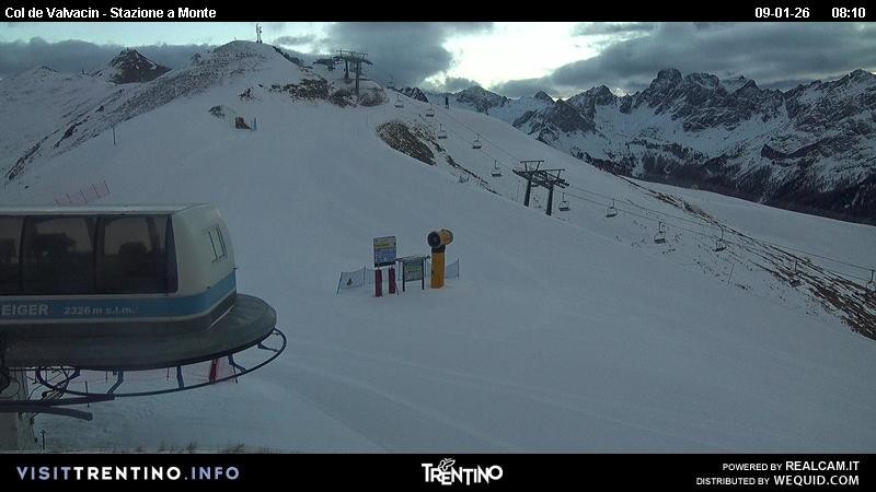 Archiv Foto Webcam Sesselbahn Col de Valvacin