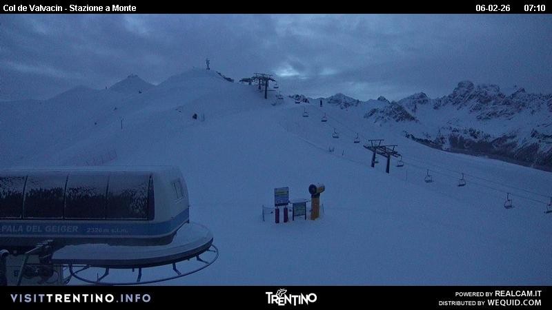 Archiv Foto Webcam Sesselbahn Col de Valvacin