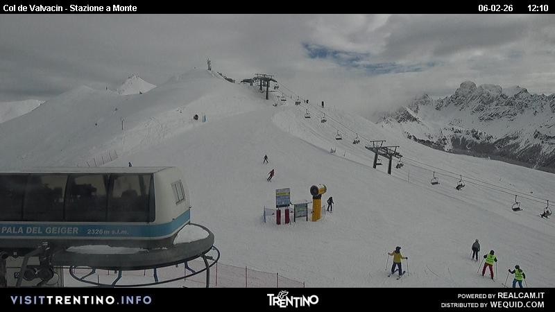 Archiv Foto Webcam Sesselbahn Col de Valvacin