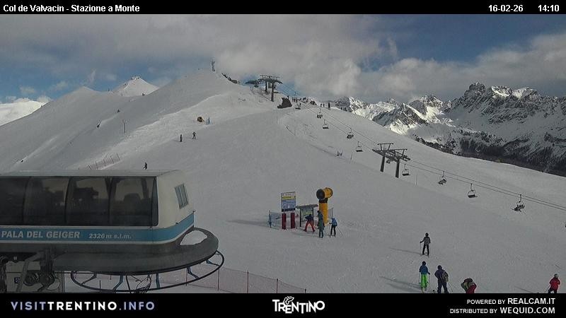 Archiv Foto Webcam Sesselbahn Col de Valvacin