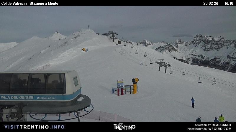 Archiv Foto Webcam Sesselbahn Col de Valvacin