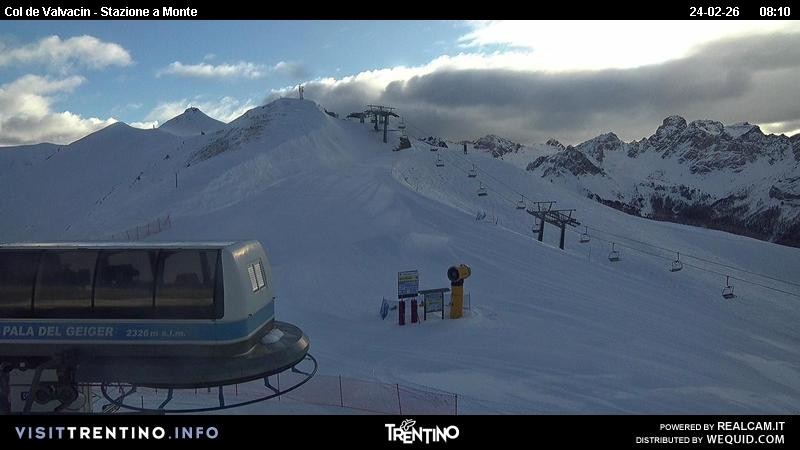 Archiv Foto Webcam Sesselbahn Col de Valvacin