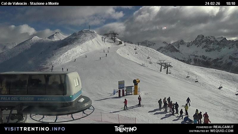 Archiv Foto Webcam Sesselbahn Col de Valvacin