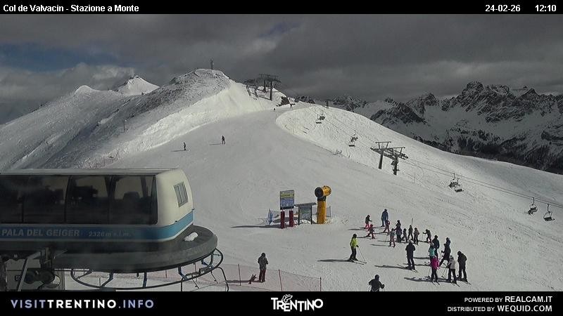 Archiv Foto Webcam Sesselbahn Col de Valvacin