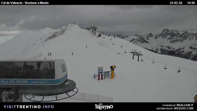 Archiv Foto Webcam Sesselbahn Col de Valvacin