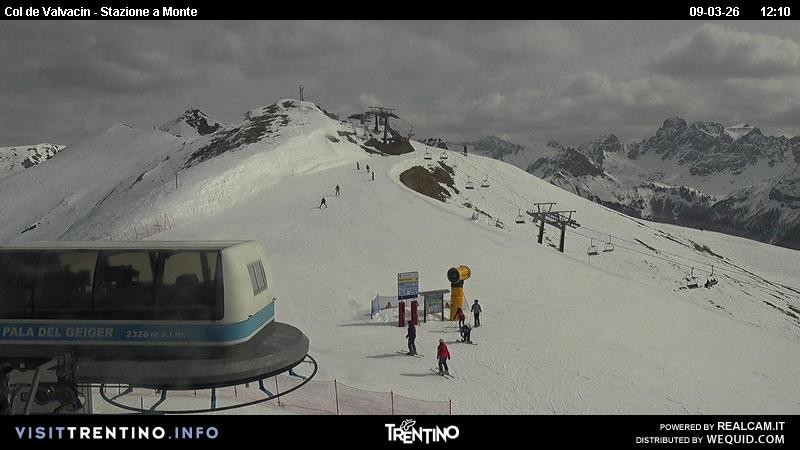 Archiv Foto Webcam Sesselbahn Col de Valvacin