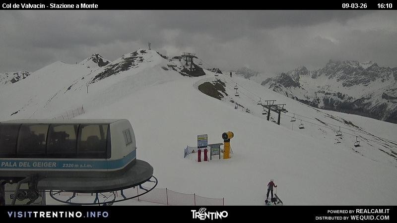 Archiv Foto Webcam Sesselbahn Col de Valvacin