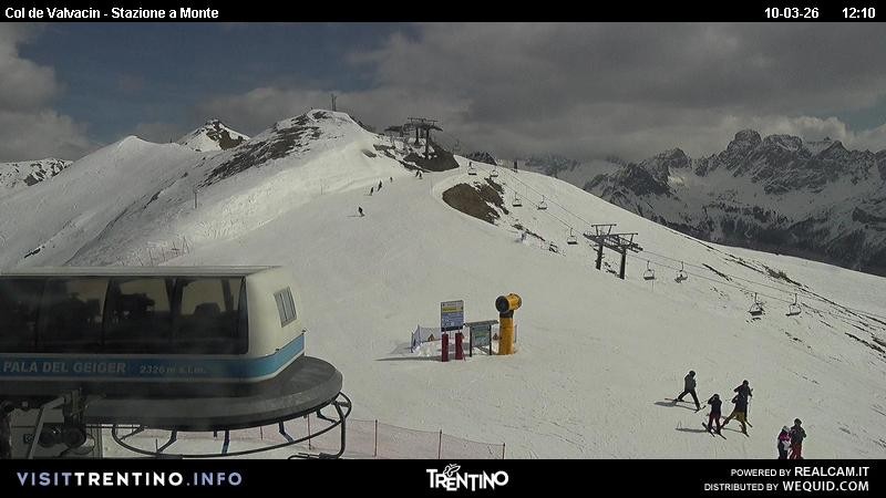 Archiv Foto Webcam Sesselbahn Col de Valvacin