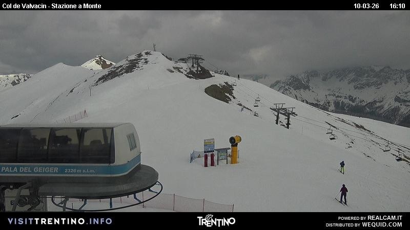 Archiv Foto Webcam Sesselbahn Col de Valvacin