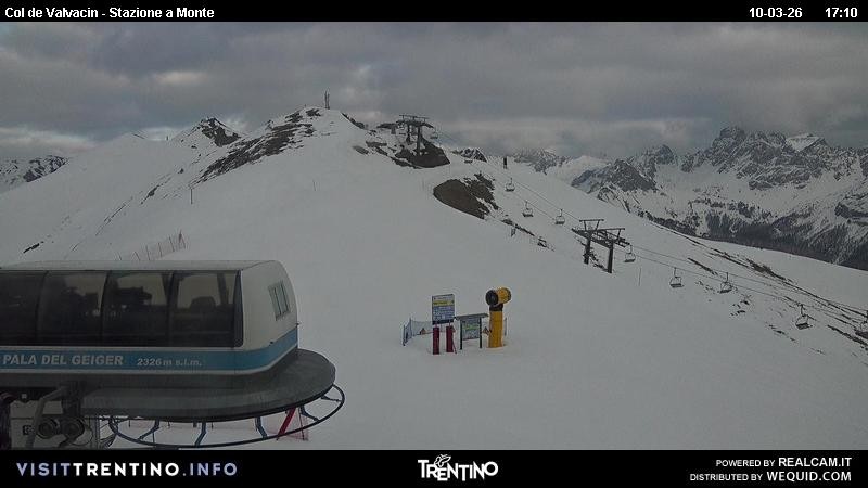 Archiv Foto Webcam Sesselbahn Col de Valvacin