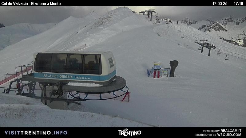 Archiv Foto Webcam Sesselbahn Col de Valvacin