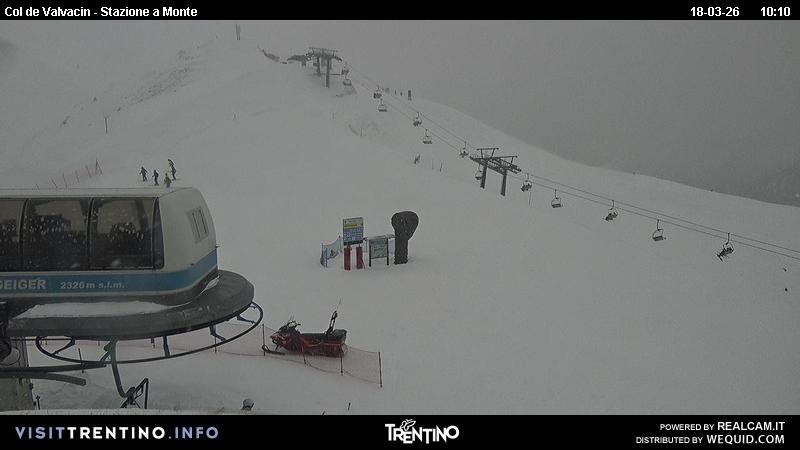 Archiv Foto Webcam Sesselbahn Col de Valvacin