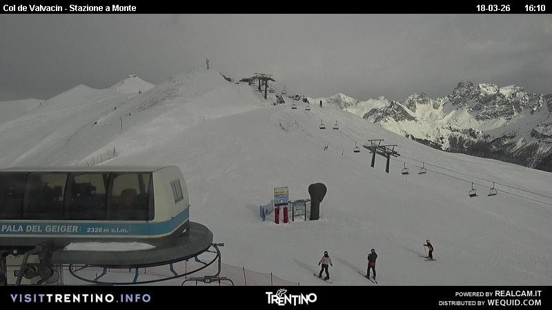 Archiv Foto Webcam Sesselbahn Col de Valvacin