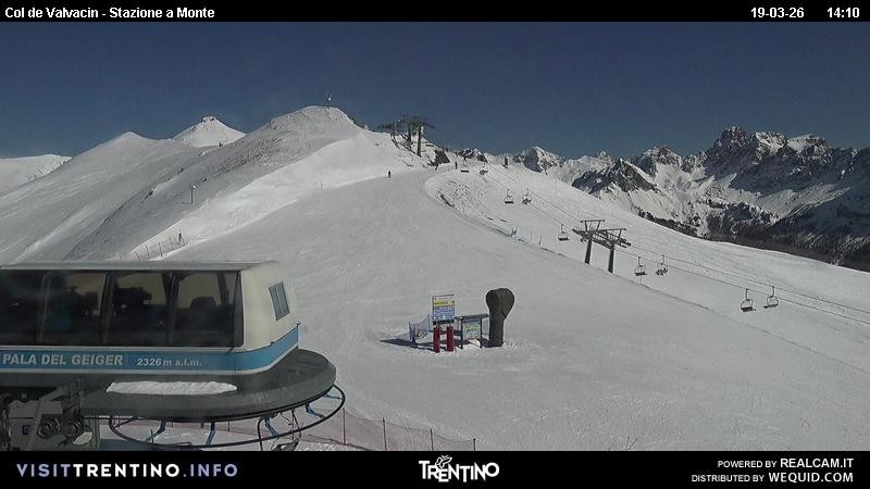 Archiv Foto Webcam Sesselbahn Col de Valvacin