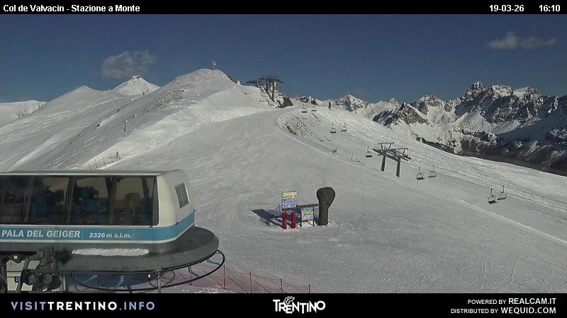 Archiv Foto Webcam Sesselbahn Col de Valvacin