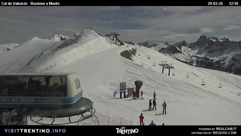Archiv Foto Webcam Sesselbahn Col de Valvacin