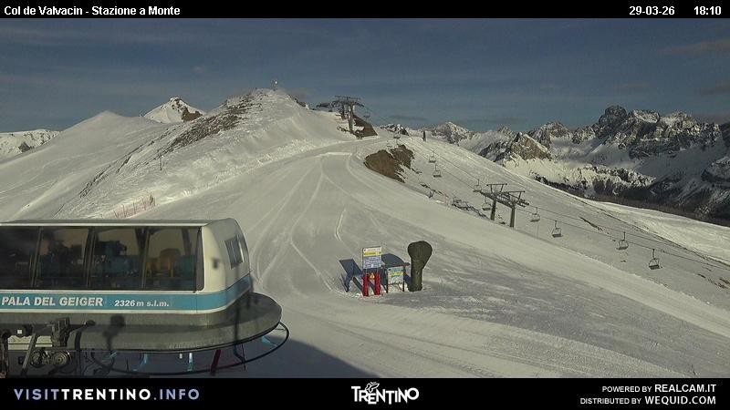 Archiv Foto Webcam Sesselbahn Col de Valvacin