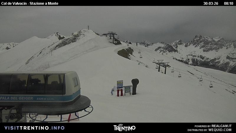 Archiv Foto Webcam Sesselbahn Col de Valvacin