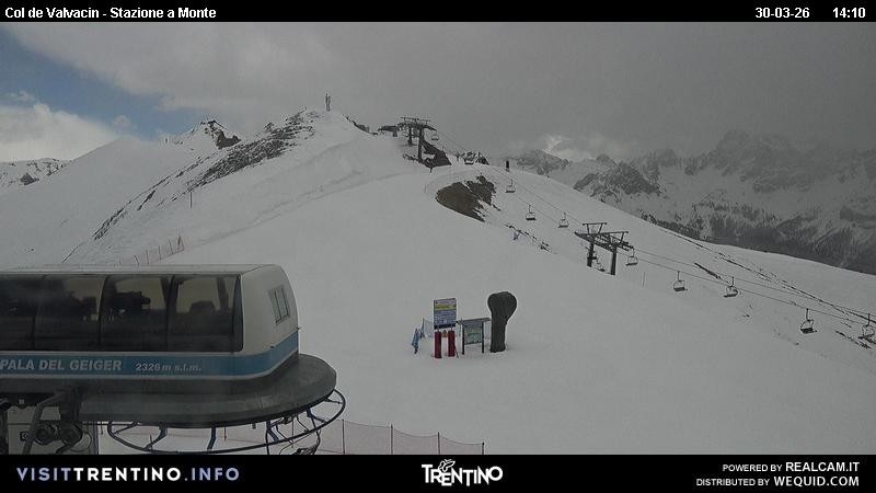 Archiv Foto Webcam Sesselbahn Col de Valvacin
