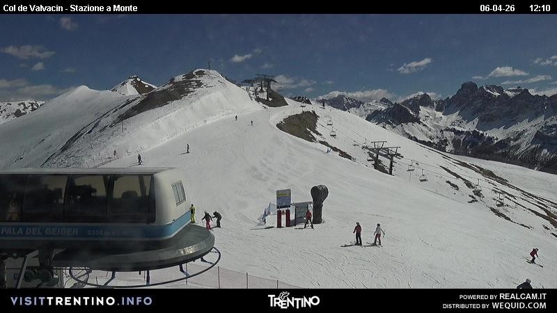 Archiv Foto Webcam Sesselbahn Col de Valvacin