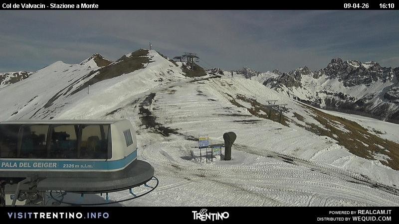 Archiv Foto Webcam Sesselbahn Col de Valvacin