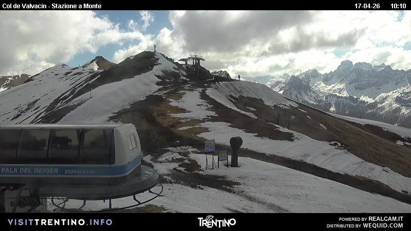 Archiv Foto Webcam Sesselbahn Col de Valvacin