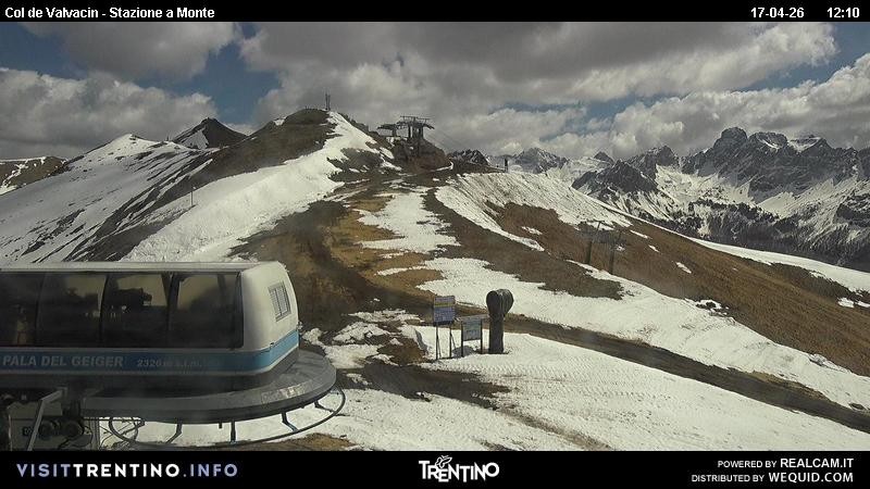 Archiv Foto Webcam Sesselbahn Col de Valvacin