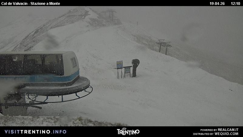 Archiv Foto Webcam Sesselbahn Col de Valvacin