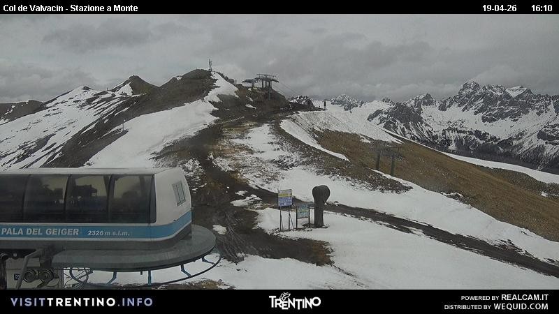 Archiv Foto Webcam Sesselbahn Col de Valvacin