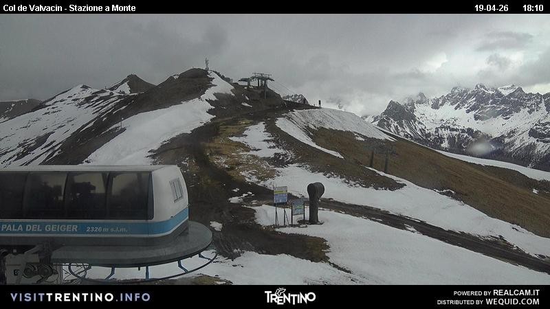 Archiv Foto Webcam Sesselbahn Col de Valvacin