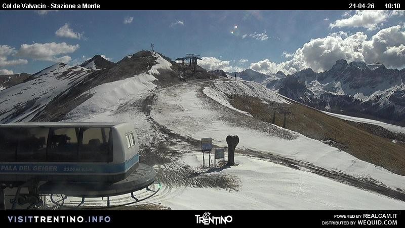 Archiv Foto Webcam Sesselbahn Col de Valvacin