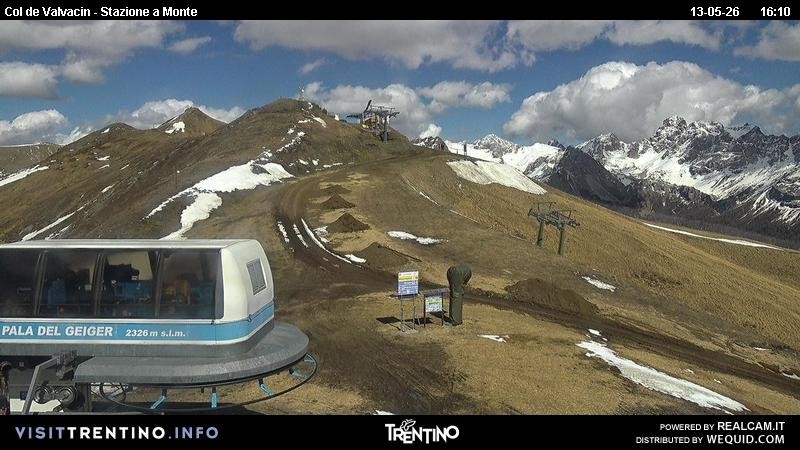 Archiv Foto Webcam Sesselbahn Col de Valvacin