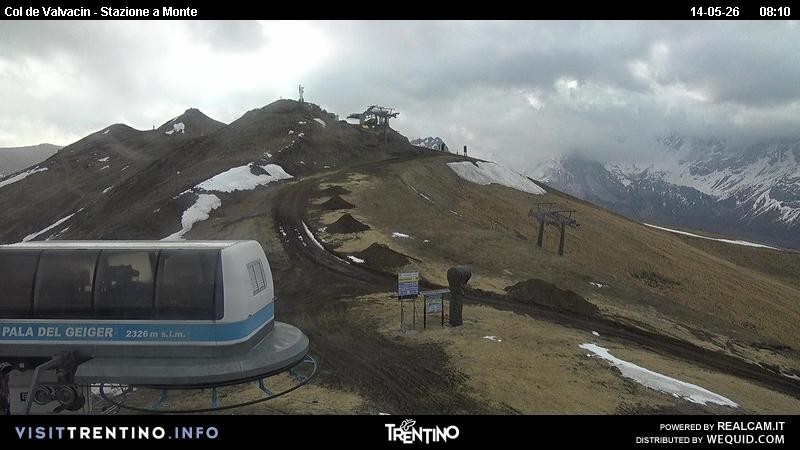 Archiv Foto Webcam Sesselbahn Col de Valvacin