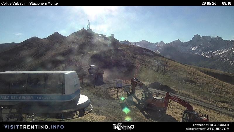 Archiv Foto Webcam Sesselbahn Col de Valvacin