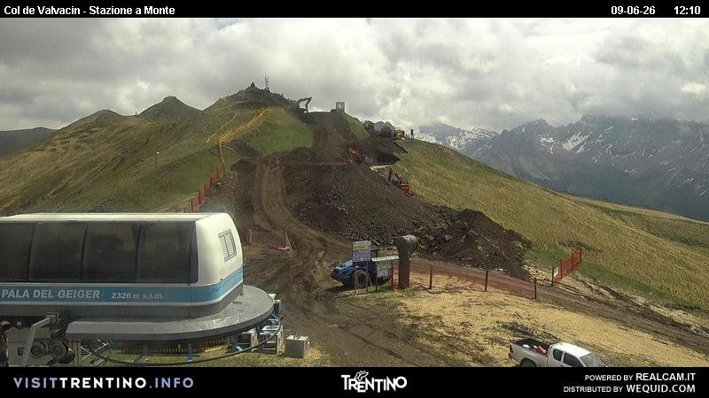 Archiv Foto Webcam Sesselbahn Col de Valvacin
