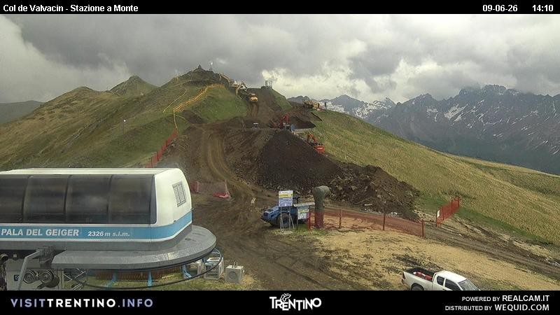 Archiv Foto Webcam Sesselbahn Col de Valvacin