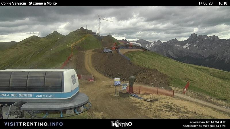 Archiv Foto Webcam Sesselbahn Col de Valvacin