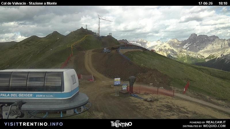 Archiv Foto Webcam Sesselbahn Col de Valvacin