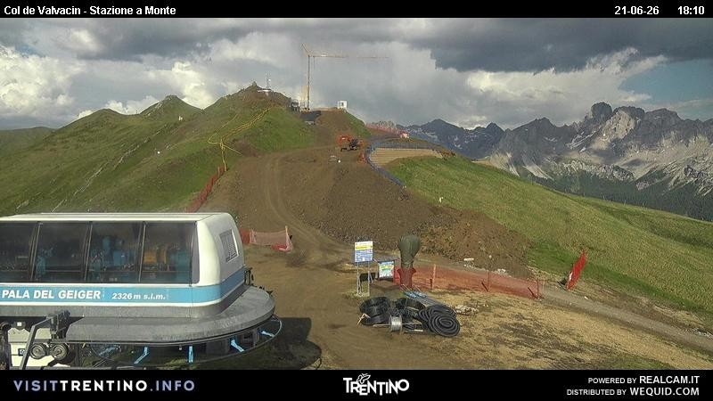 Archiv Foto Webcam Sesselbahn Col de Valvacin