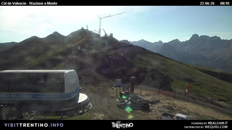 Archiv Foto Webcam Sesselbahn Col de Valvacin