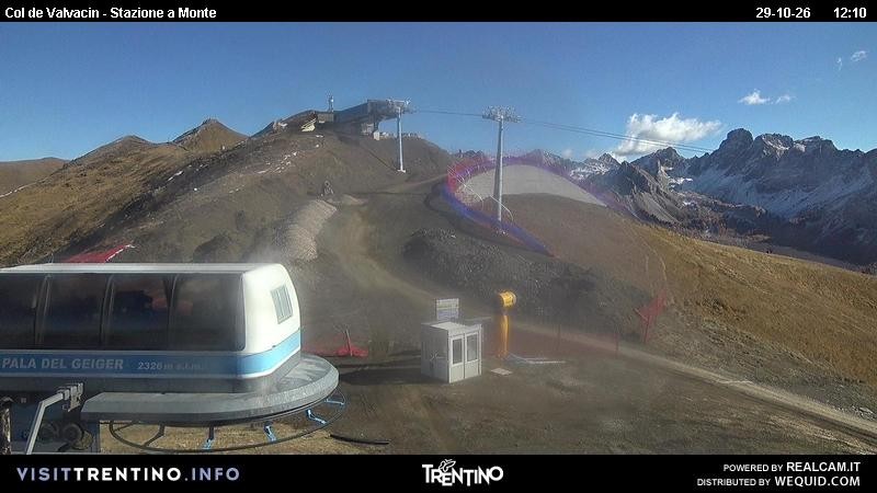 Archiv Foto Webcam Sesselbahn Col de Valvacin