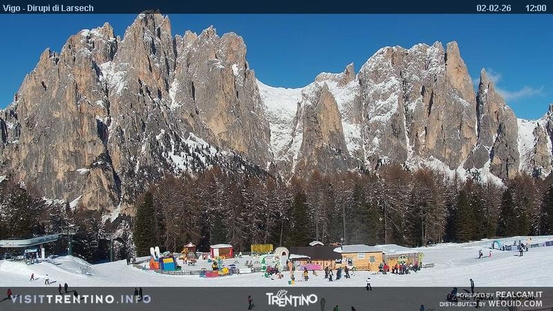 Archiv Foto Webcam Val di Fassa - Dirupi di Larséc