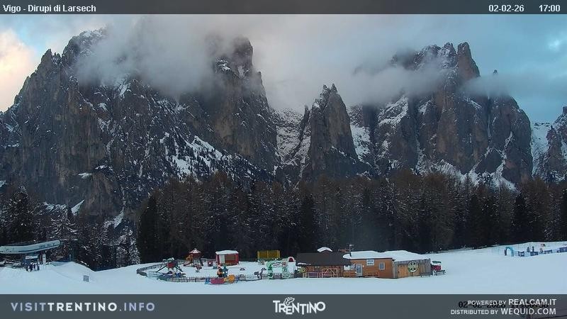 Archiv Foto Webcam Val di Fassa - Dirupi di Larséc