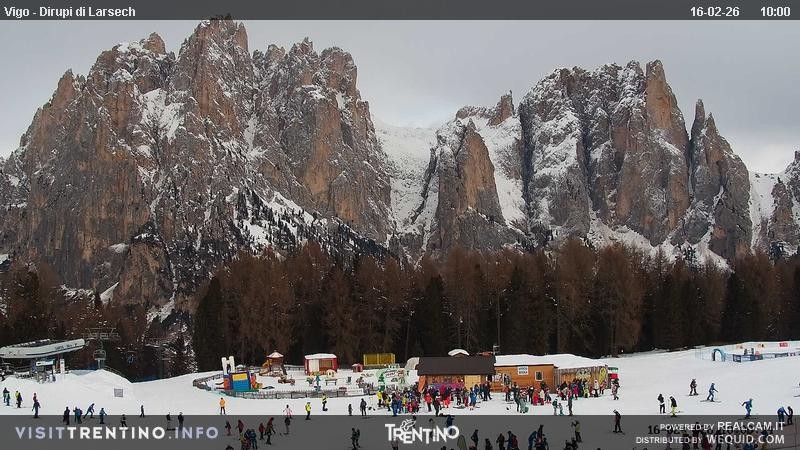 Archiv Foto Webcam Val di Fassa - Dirupi di Larséc