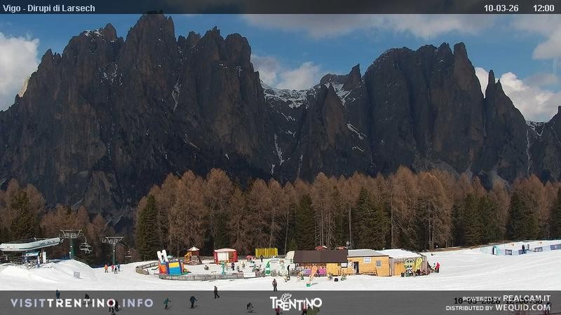 Archiv Foto Webcam Val di Fassa - Dirupi di Larséc