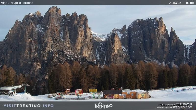 Archiv Foto Webcam Val di Fassa - Dirupi di Larséc